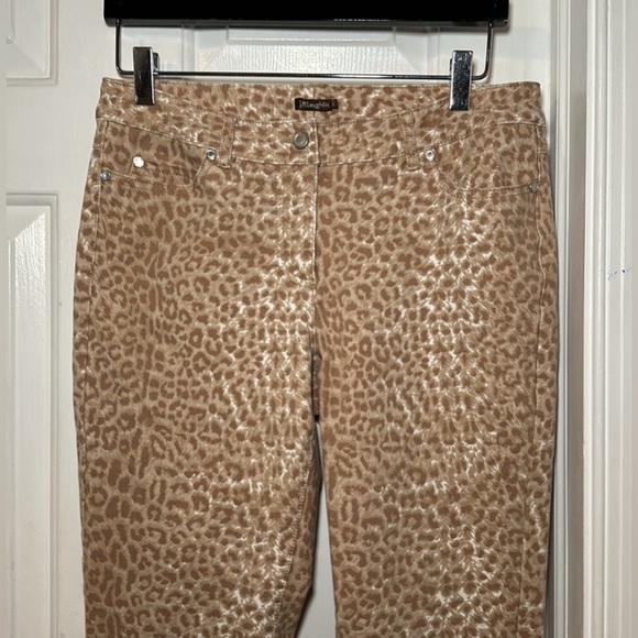 Women’s J. McLaughlin Cotton & Spandex Animal Print Straight Leg Jeans stretchy - Picture 4 of 8